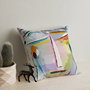 Aberto Design Cojín Multicolor 43 x 43 cm con Relleno de Silicona